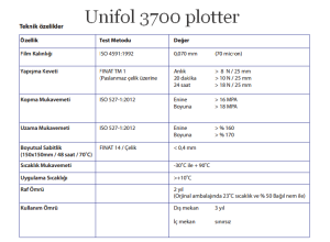 unifol 3700 özellik